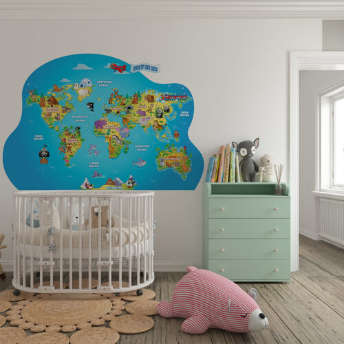 Mapa sveta 10 stiker